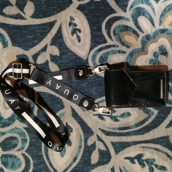 Quay Australia Bags Quay Australia Black Patent Leather Crossbody